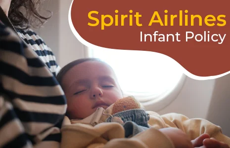 What are the rules for infants on Spirit Airlines?